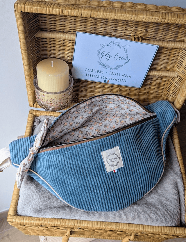 Sac banane en velours 