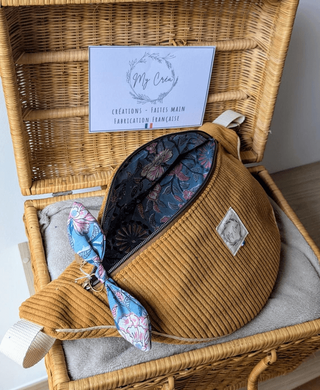 Sac banane en velours 