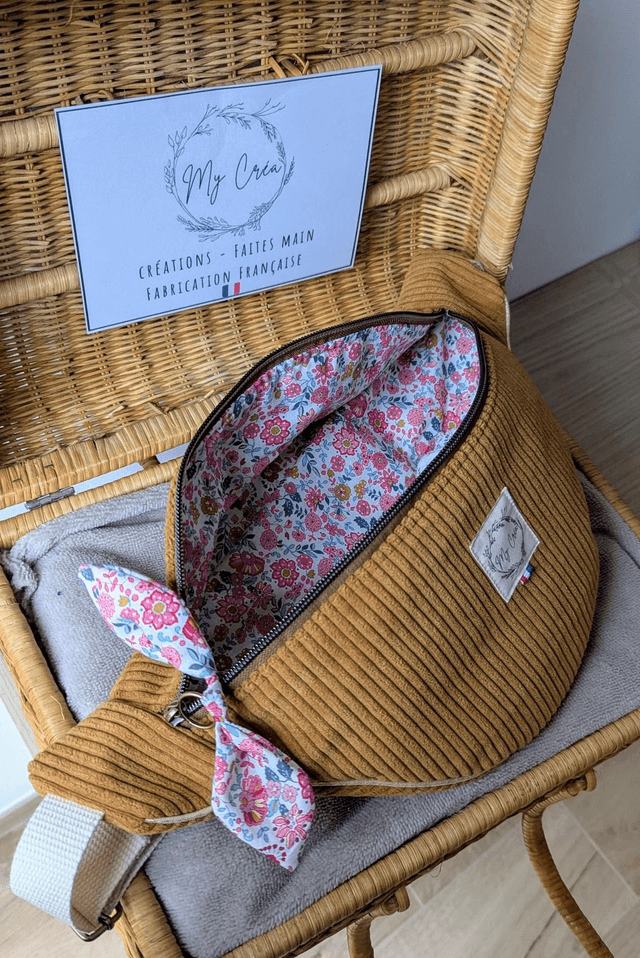 Sac banane en velours 
