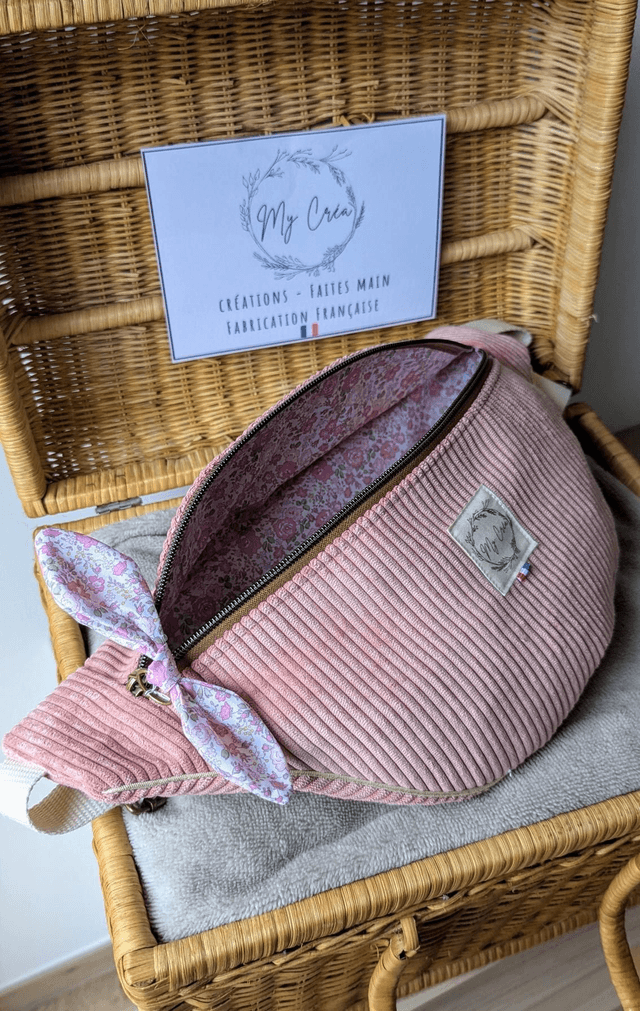 Sac banane en velours 