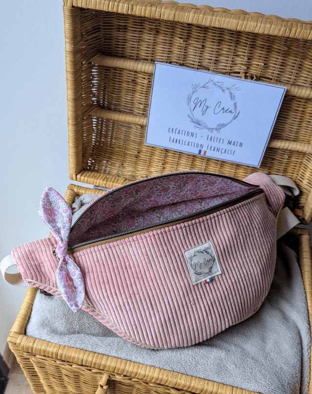 Sac banane en velours 