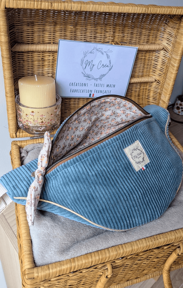 Sac banane en velours 