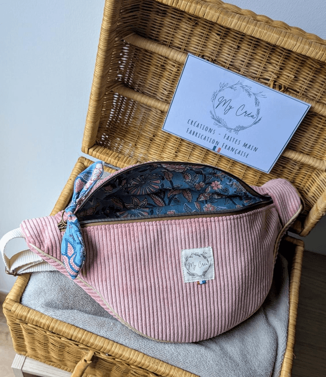 Sac banane en velours 